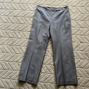 Like new! Ann Taylor women’s dress pants. High quality, gray pinstriped.